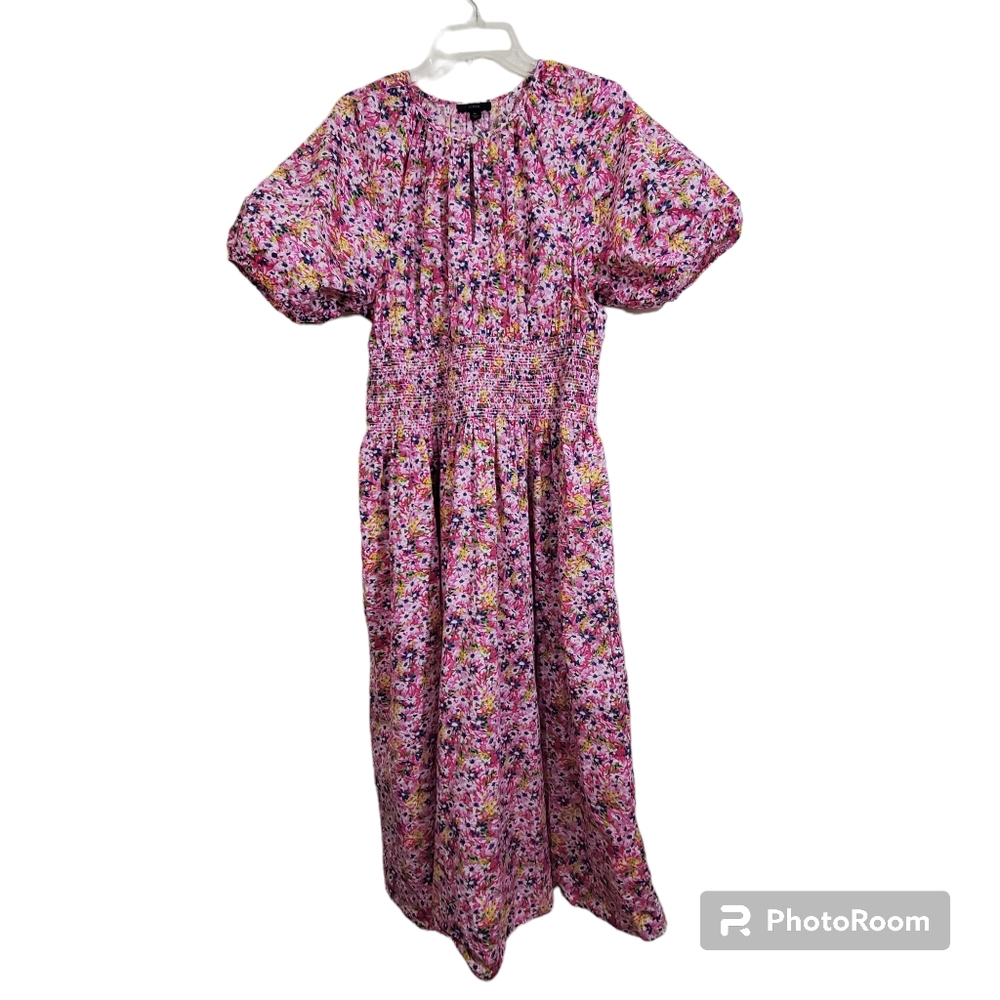J. Crew Floral Midi Dress